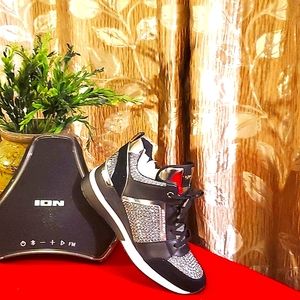 Brand new in box. Michael Kors Georgie trainer. Glitter chain mesh/hot fix.